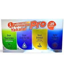 Ocean Formunu Yakala 4'lü Set (Gummies 60 Jel Form + Bromelain 30 Kapsül +  Çörek Otu Yağı 30 Kapsül + Bigflor Probiyotik 30 Kapsül)
