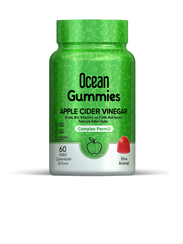Ocean Gummies Apple Cider Vinegar 60 Çiğneme Form - 1