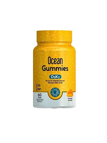 Ocean Gummıes D3K2 Çiğnenebilir Jel Form 60 Adet - 1
