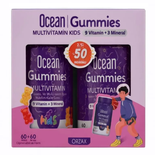 Ocean Gummies Multivitamin Kids 60 Adet İkincisi %50 İndirimli Set - 1