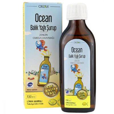 Ocean Limon Aromalı Balık Yağı Şurubu 150 ml - 1