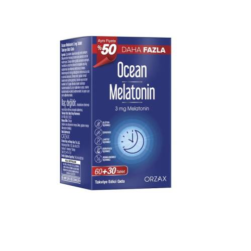 Ocean Melatonin 3 mg 60+30 Tablet - %50 Daha Fazla - 1