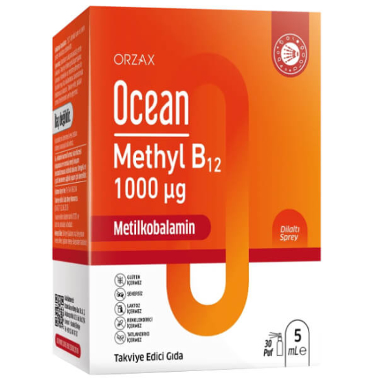 Ocean Methyl B12 1000 mcg Dilaltı Spreyi 5 ml