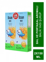 Ocean Multi Şurup Ballı Portakal Aromalı Balık Yağı Alana 2.si %50 indirimli