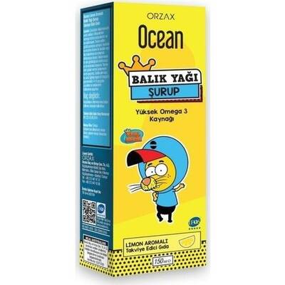 Ocean Omega 3 Limon Aromalı Balık Yağı Şurubu Kral Şakir 150 ml - 1