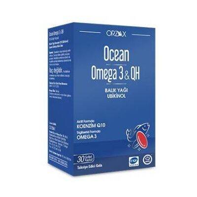 Ocean Omega 3 & QH Balık Yağı Ubiquinol 30 Kapsül - 1