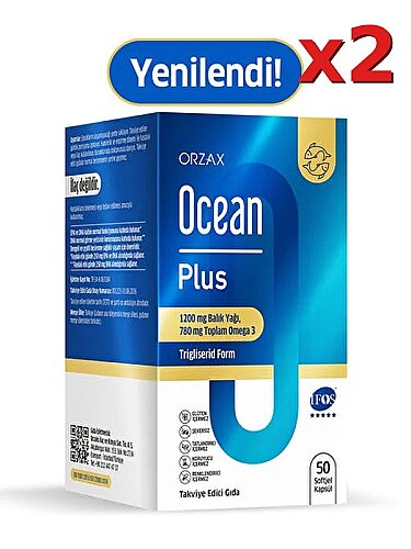 Ocean Plus 1200 mg 50+50 Softjel Kapsül - 1 Alana 1 Hediye - 1