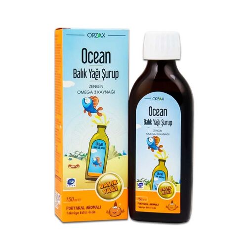 Ocean Portakal Aromalı Balık Yağı Şurubu 150 ml - 1