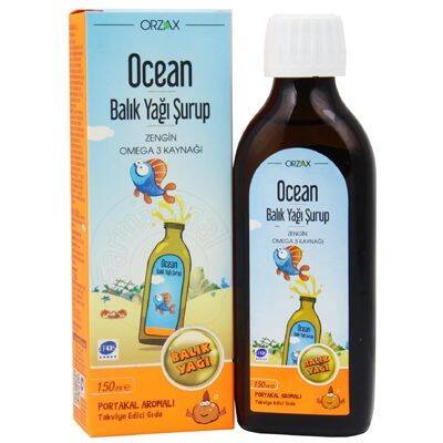 Ocean Portakal Aromalı Balık Yağı Şurubu 150 ml - 1