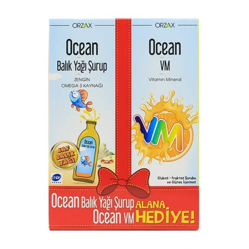 Ocean Portakal Şurup 150 ml + Ocean VM Şurup 150 ml - 1