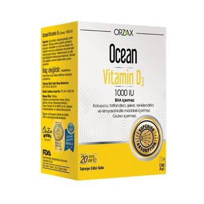 Ocean Vitamin D3 Sprey 1000 Iu 20 ml - 1
