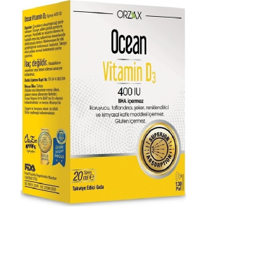 Ocean Vitamin D3 Sprey 400 Iu 20 ml - 1