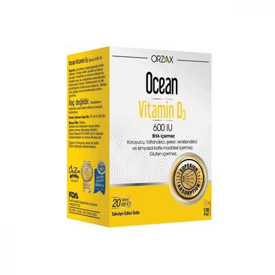 Ocean Vitamin D3 Sprey 600 lu 20 ml - 1