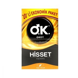 Okey Hisset Prezervatif Ekonomik Paket 20 Adet