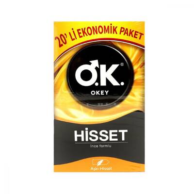 Okey Hisset Prezervatif Ekonomik Paket 20 Adet - 1