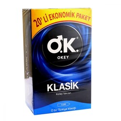 Okey Klasik Prezervatif Ekonomik Paket 20 Adet