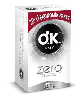 Okey Zero Ekstra İnce Formlu Prezervatif 20'li - 1