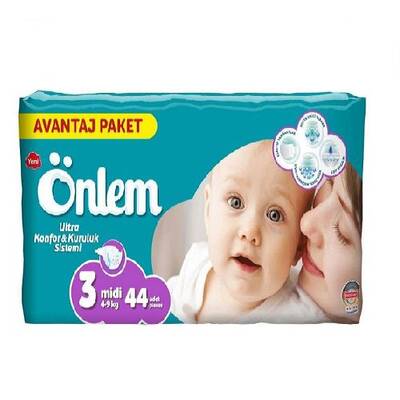 Önlem Bebek Bezi 3 Beden Midi 4-9 kg 44'lü - 1