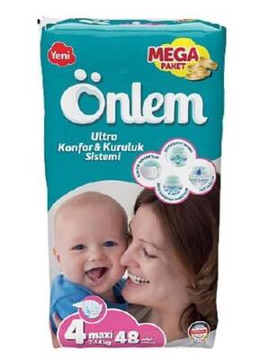 Önlem Bebek Bezi 4 Beden Maxi 7-14kg 48 Adet - 1