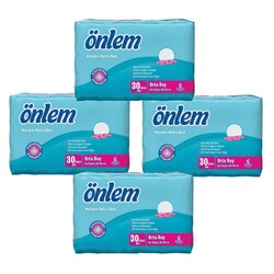 Önlem Belbantlı Hasta Bezi Tekstil Yüzey Medium 30 Adet 4'lü Avantaj Paketi