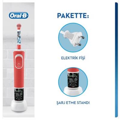 Oral-B Çocuklar İçin Şarj Edilebilir Diş Fırçası D100 Star Wars Özel Seri - 2