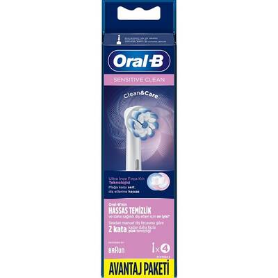 Oral-B Şarjlı Diş Fırçası Yedek Başlık Sensitive Clean 4'lü - 2