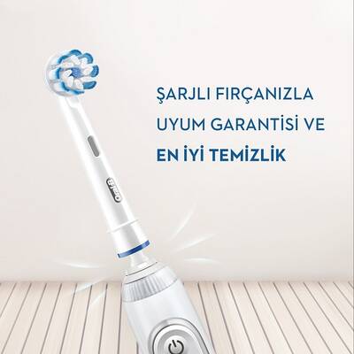 Oral-B Şarjlı Diş Fırçası Yedek Başlık Sensitive Clean 4'lü - 4