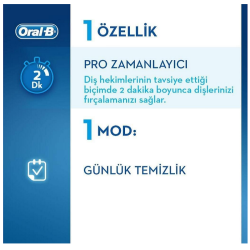 Oral-B Vitality 100 Cross Action Şarjlı Diş Fırçası Beyaz - 5