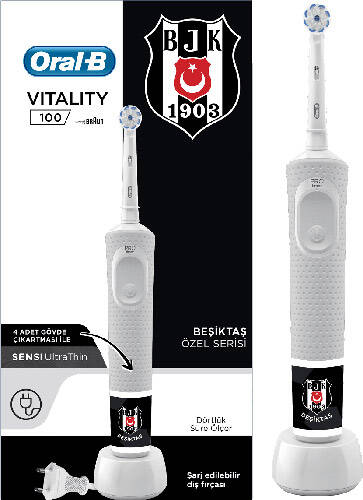 Oral-B Vitality D100 Sensi UltraThin Şarjlı Diş Fırçası - Beşiktaş Özel Seri - 1