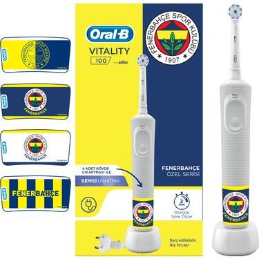 Oral-B Vitality D100 Sensi UltraThin Şarjlı Diş Fırçası - Fenerbahçe Özel Seri - 1