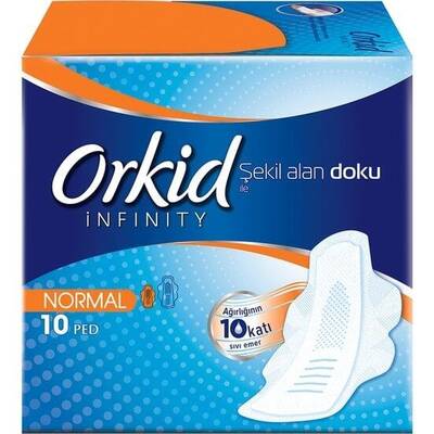 Orkid Infinity Normal 10 Adet Hijyenik Ped - 1