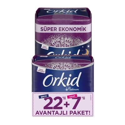 Orkid Platinum Gece 22'li + Orkid Platinum Uzun 7'li Avantaj Paketi - 1