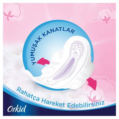 Orkid Sensitive Gece Hijyenik Ped 24 Adet - 5