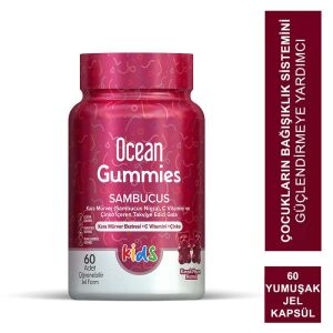 Orzax Ocean Gummies Sambucus Kids Takviye Edici Gıda 60 Adet Çiğnenebilir Jel Form