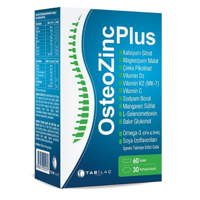 Osteozinc Plus 60 Tablet + 30 Yumuşak Kapsül - 1