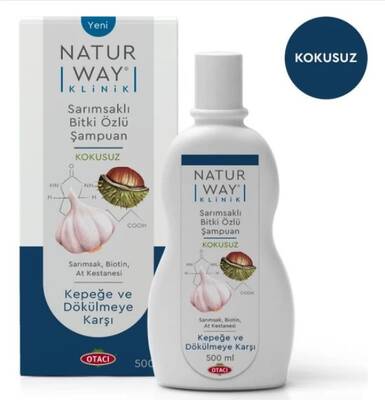 Otacı Naturway Sarımsaklı Kepeğe ve Dökülmeye Karşı Şampuan 500 ml - 1