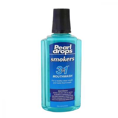 Pearl Drops Smokers 3 in 1 Mouthwash Ağız Gargarası 400 ml - 1