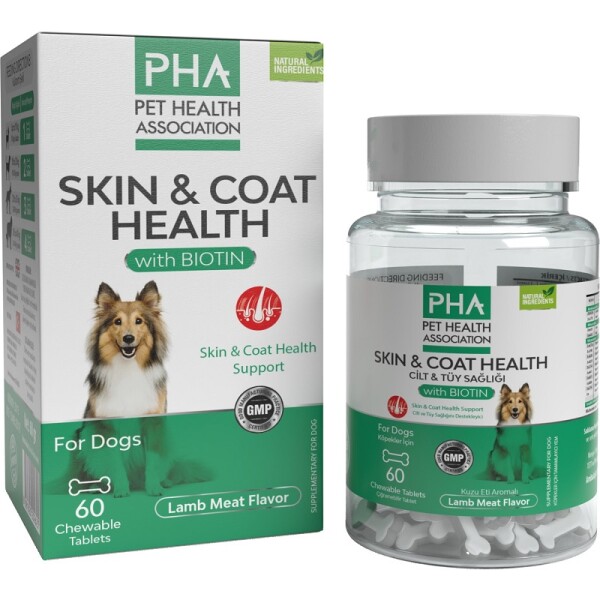 PHA Skin & Coat Health with Biotin For Dogs 60 Tablet - 1