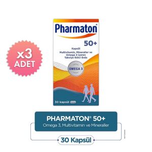 Pharmaton 50 Plus 30 Kapsül 3 Adet