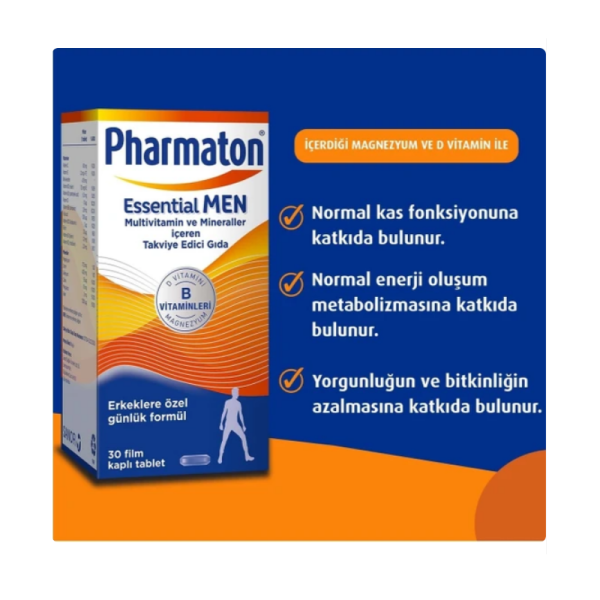 Pharmaton Essential MEN 30 Film Kaplı Tablet - 4