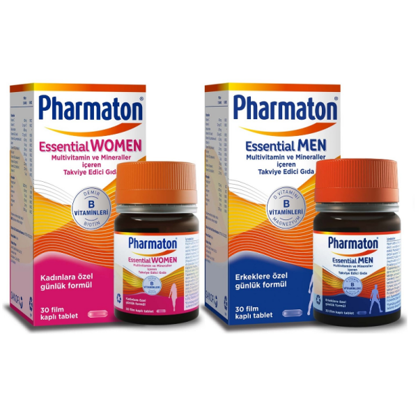 Pharmaton Essential Men 30 Tablet + Essential Women 30 Tablet - 2