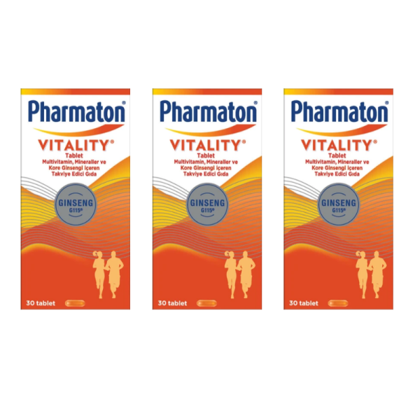 Pharmaton Vitality 30 Tablet 3 Adet - 1