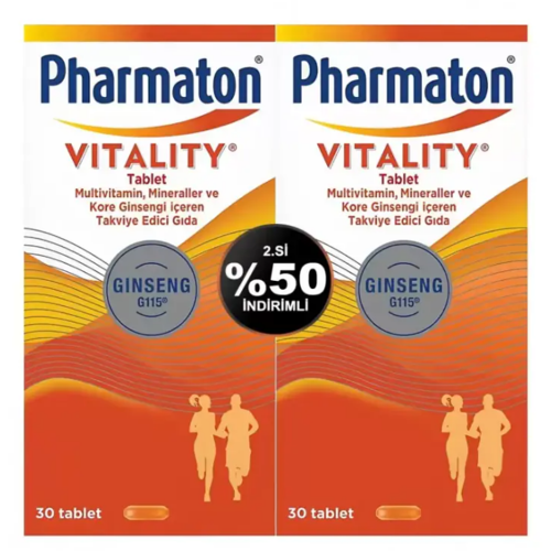 Pharmaton Vitality 30 Tablet Avantajlı 2'li Paket - 1