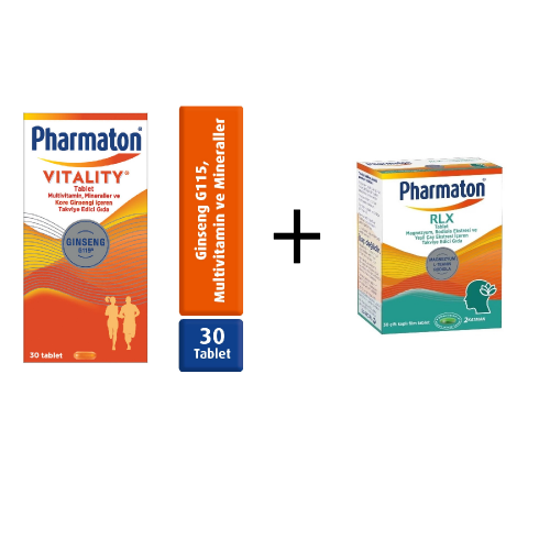 Pharmaton Vitality 30 Tablet ve Pharmaton RLX Enerji ve Rahatlama Paketi - 1