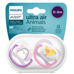 Philips Avent SCF080/06 Ultra Air Animals 0-6 Ay Emzik Kız 2'li
