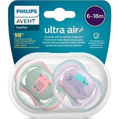 Philips Avent SCF085/18 Ultra Air Emzik Kız 6-18 Ay 2'li - 1
