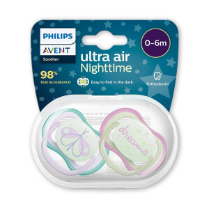 Philips Avent Scf376/19 Ultra Air Nighttime Emzik 0-6 Ay - Kız