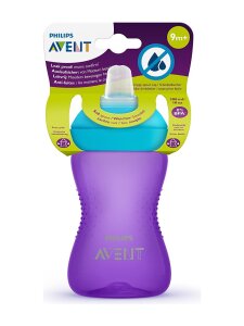 Philips Avent SCF802/02 Yumuşak Uçlu Alıştırma Bardağı 300 ml Mor