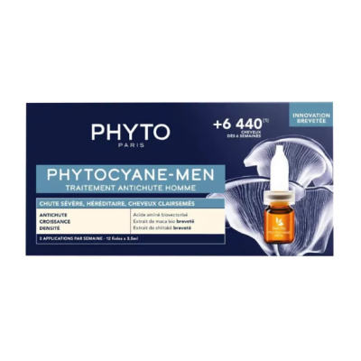 Phyto Cyane Erkek Tipi Kronik Saç Dökülmesi Karşıtı Bakım Serumu 12'li 5 ml - 1