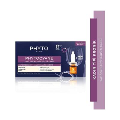 Phyto Cyane Kadın Tipi Kronik Saç Dökülmesi Karşıtı Bakım Serumu 12'li 5 ml - 1